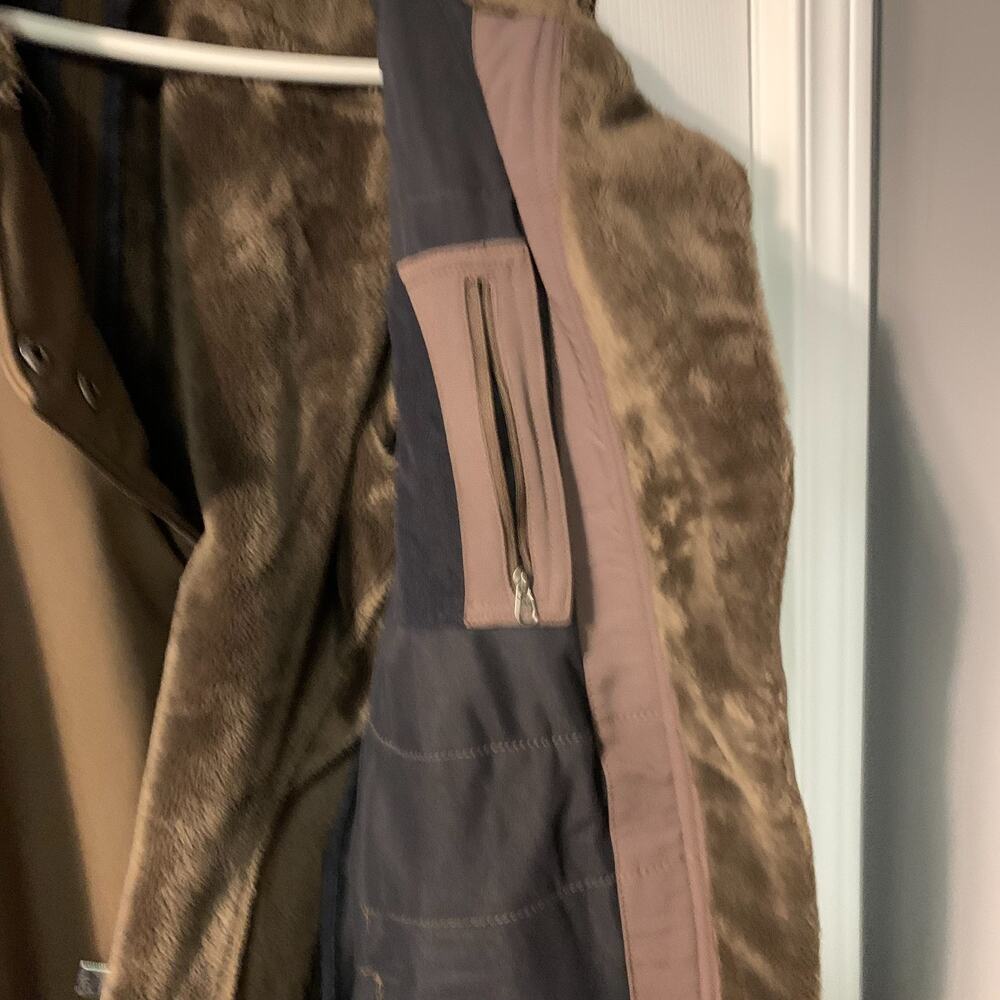 Mountain Hardwear Women's Fleece Lined Coat Size M Brown Full Zip Casual Fall - Picture 10 of 14